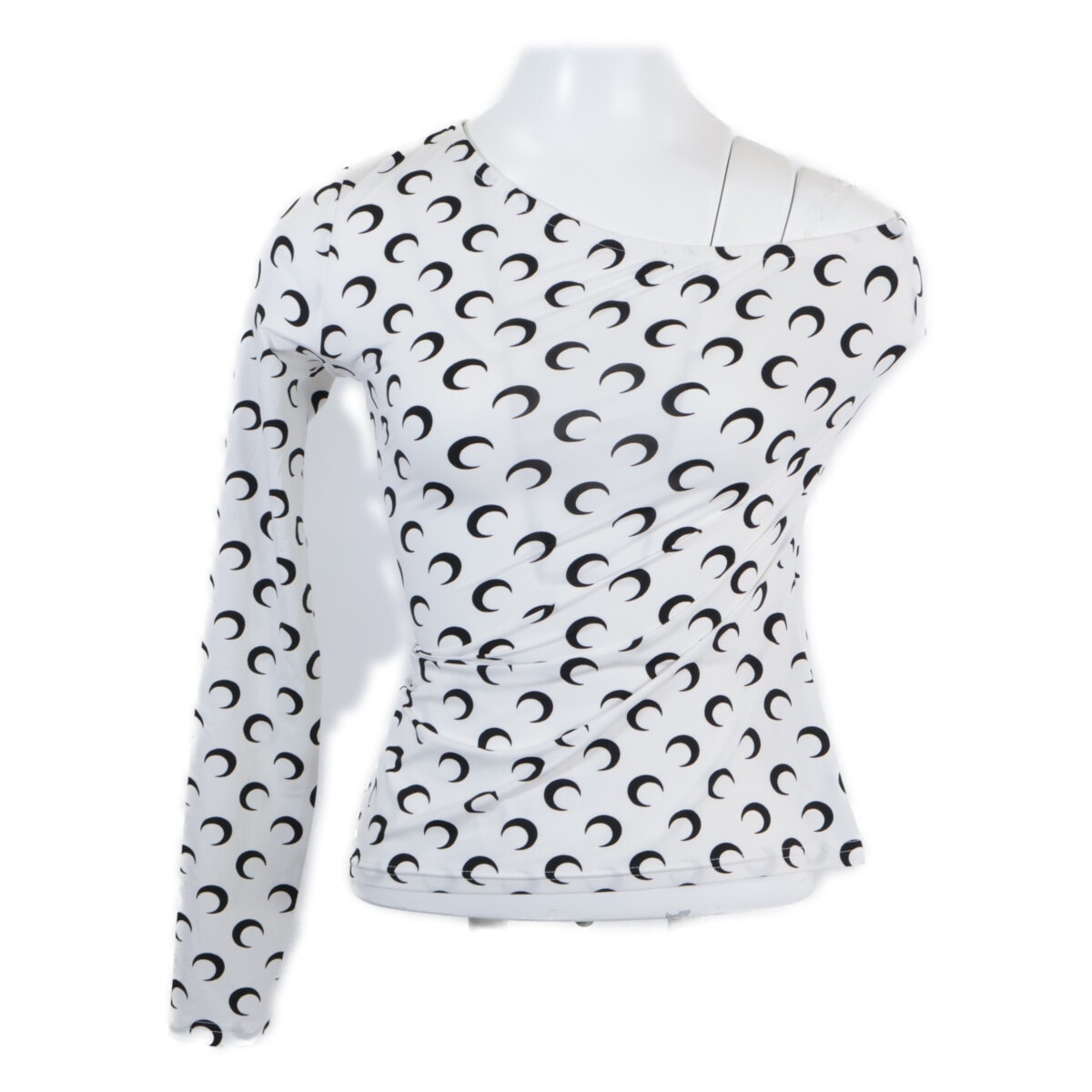 マリーンセル ﾎﾜｲﾄ 三日月柄 ｵﾌｼｮﾙﾀﾞｰ ﾄｯﾌﾟｽ S