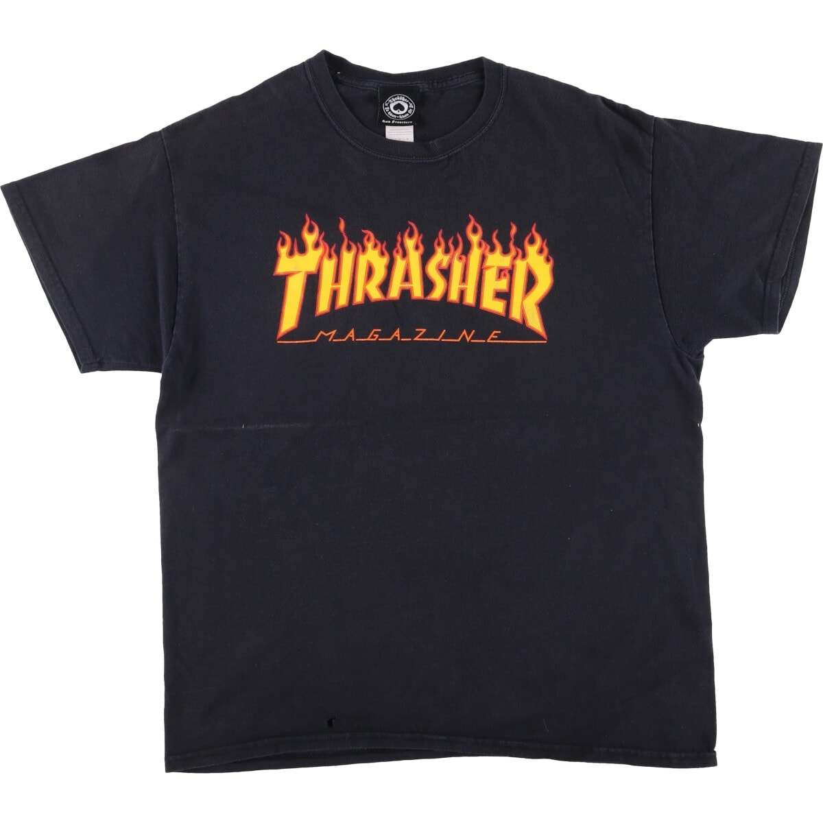 古着 スラッシャー THRASHER ファイヤーパターン サーフ スケートTシャツ メンズL相当/eaa529231