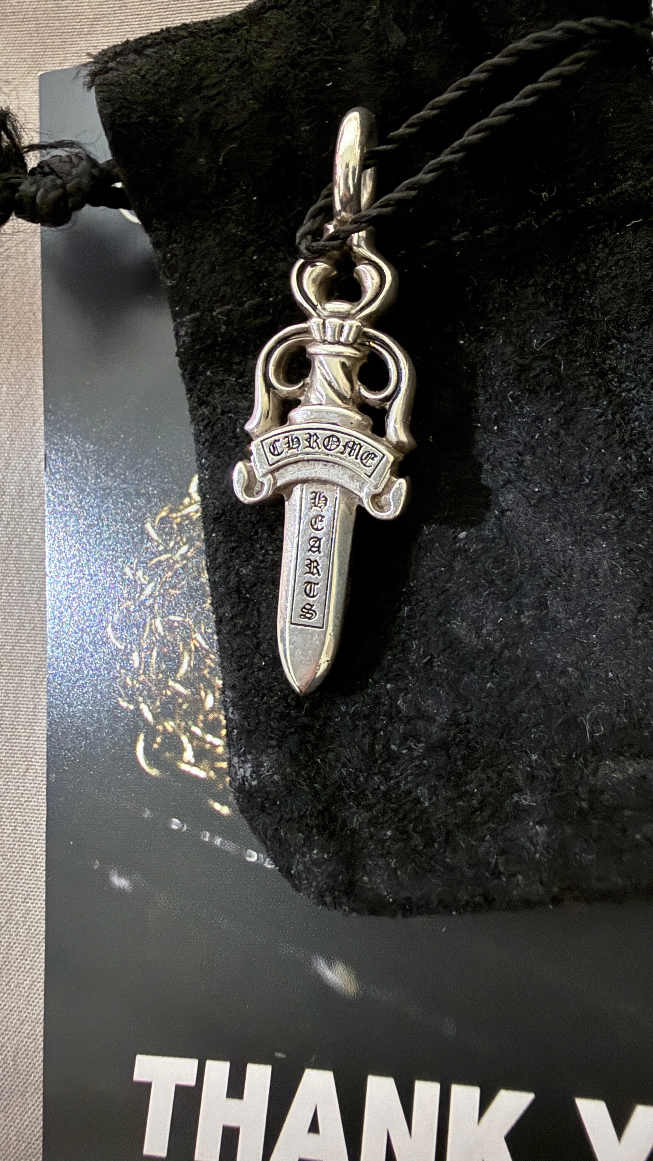 Chrome Hearts Double Dagger Pendant "Silver"