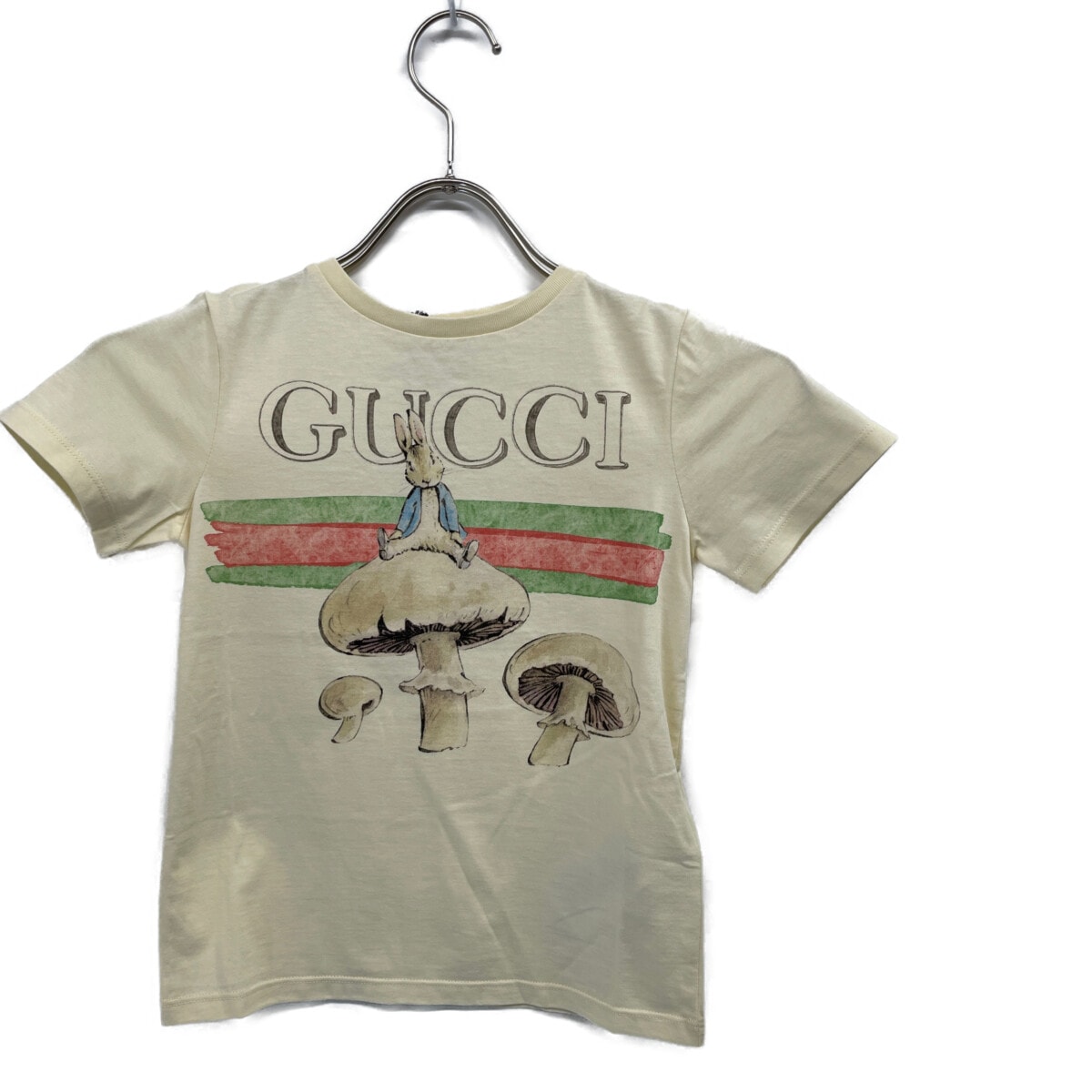 グッチ XJF6A ベージュ ピーターラビット プリントTシャツ 6
