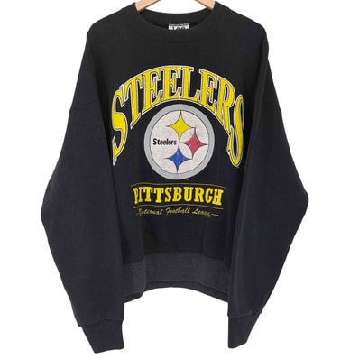 90s フットボールチーム プリント クルーネック L/S スウェット【1140098798201】