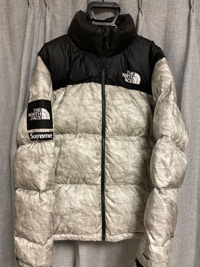 Supreme x The North Face Nuptse Jacket "White Paper Print"