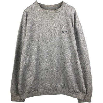 古着 00年代 ナイキ NIKE ワンポイントロゴスウェットシャツ トレーナー メンズXL相当/eaa590168