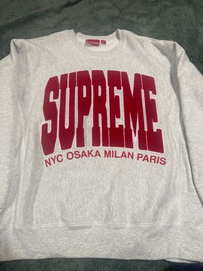 Supreme Cities Arc Crewneck "Grey"