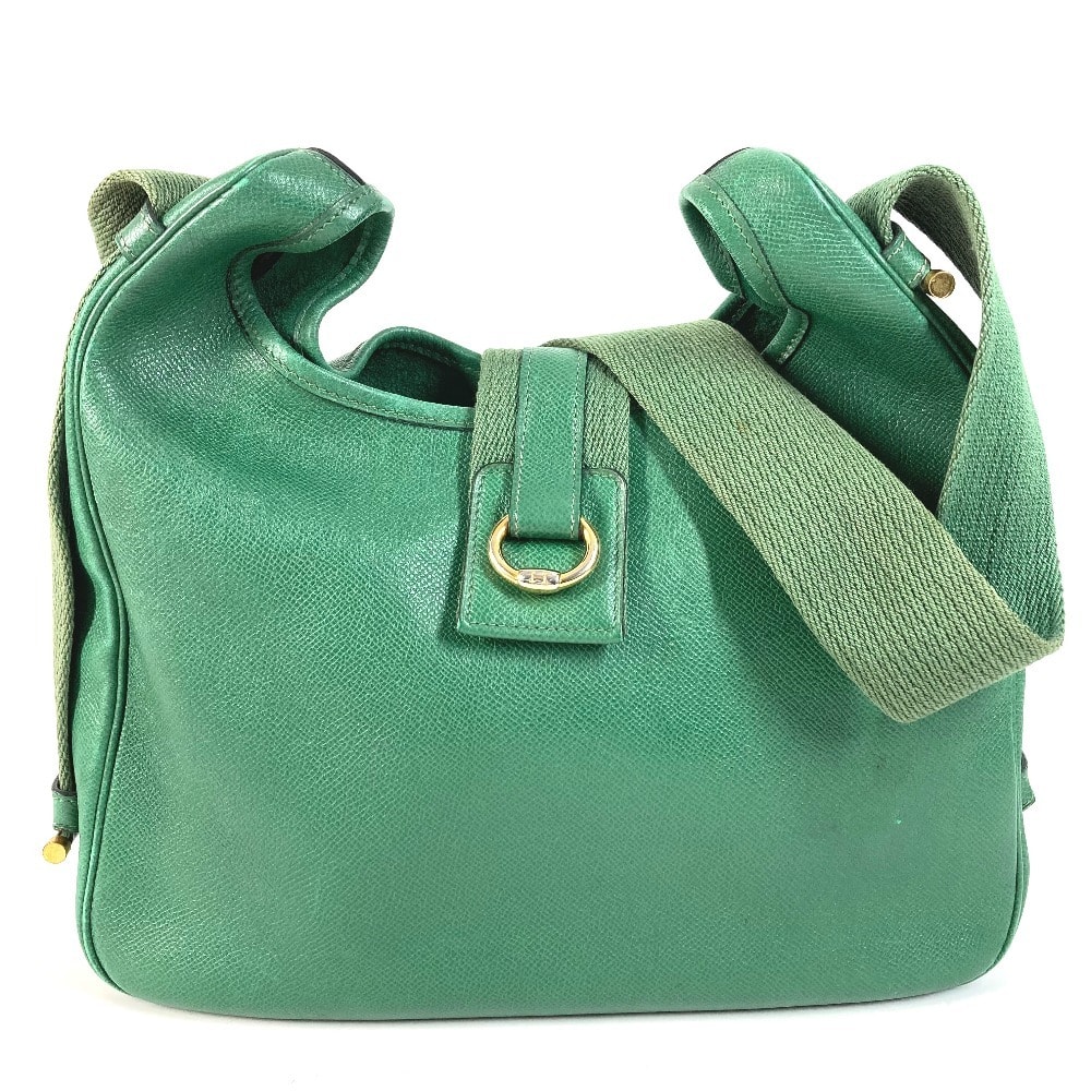 エルメス HERMES サコ ヴィンテージ カバン トートバッグ 肩掛け ショルダーバッグ クシュベル グリーン