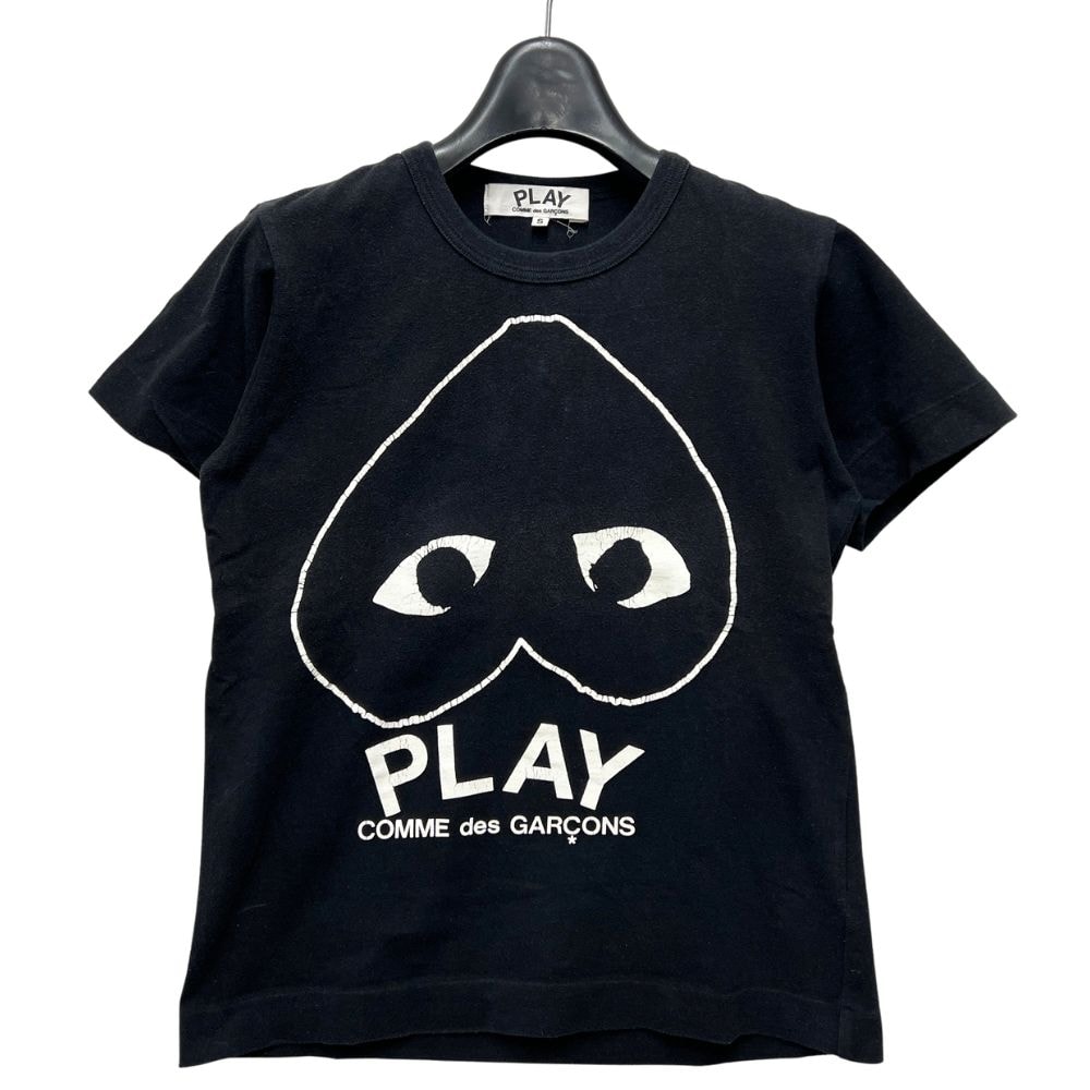 PLAY COMMEdesGARCONS プレイコムデギャルソン 半袖カットソー サイズ:S  AZ-T193/AD2018   ブラック レディース / 240001165181 COMME des GARCONS - PLAY COMMEdesGARCONS プレイコムデギャルソン