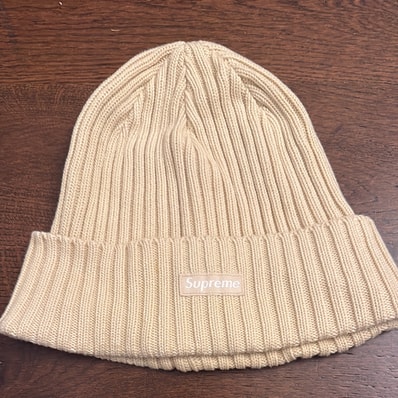 Supreme Overdyed Beanie "Light Tan" (24SS)