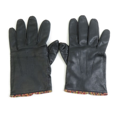 ポール スミス Paul Smith 手袋 レザー ブラック ユニセックス【中古】 r11217i