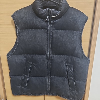 Supreme x Nike Denim Puffer Vest "Black"