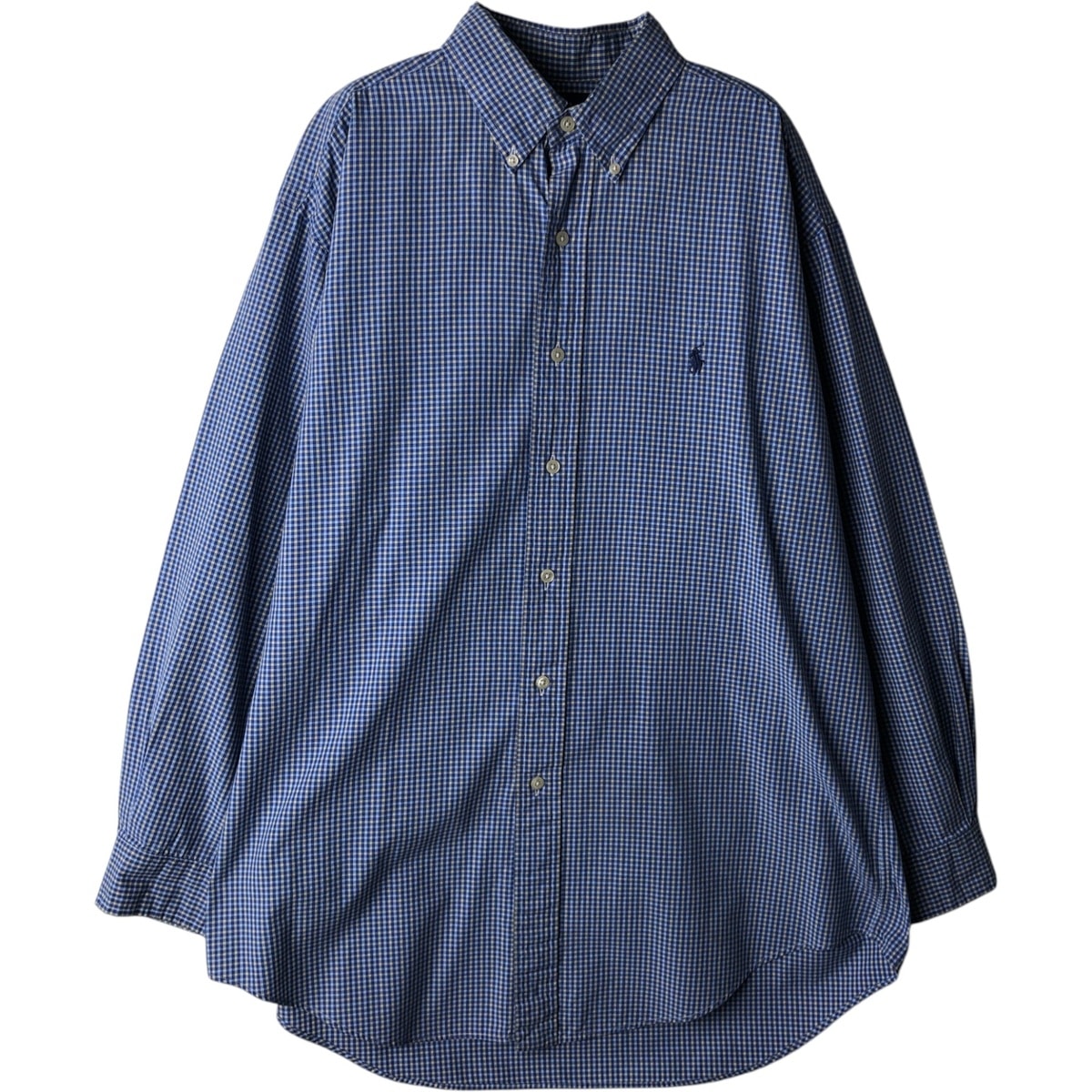 古着 ラルフローレン Ralph Lauren YARMOUTH 長袖 ボタンダウンチェックシャツ メンズL相当/eaa618547