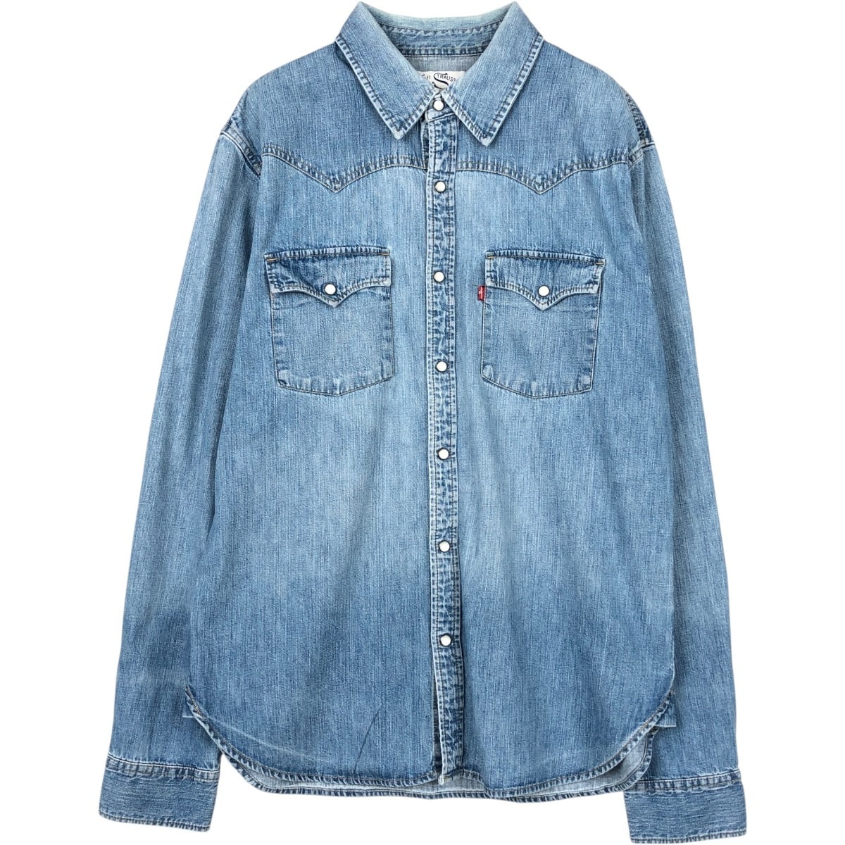古着 リーバイス Levi's 長袖 デニムウエスタンシャツ メンズL相当/eaa666282