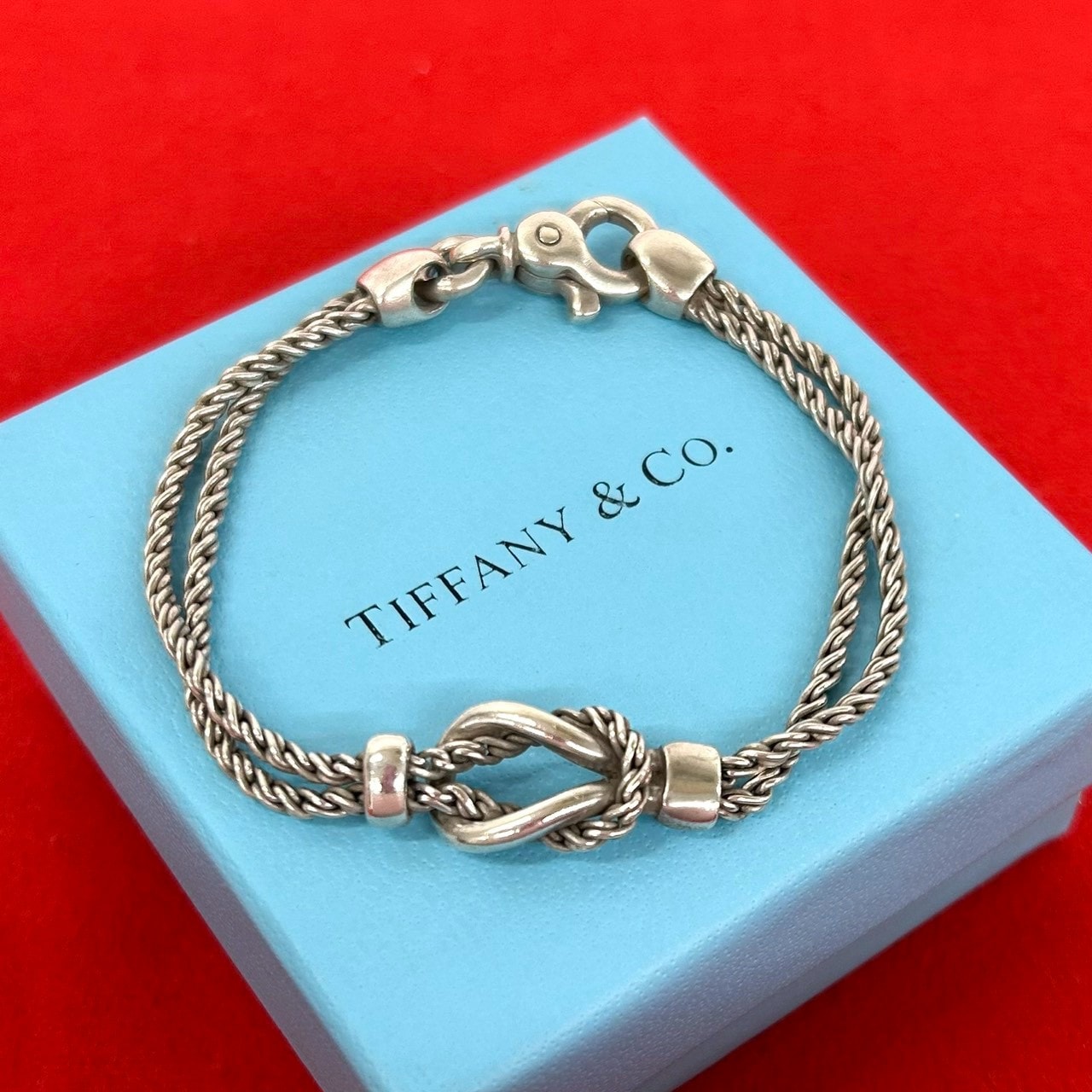 TIFFANY&Co. ティファニー ダブルロープ センターノット ブレスレット シルバー925 ブレスレット シルバー
 071-1