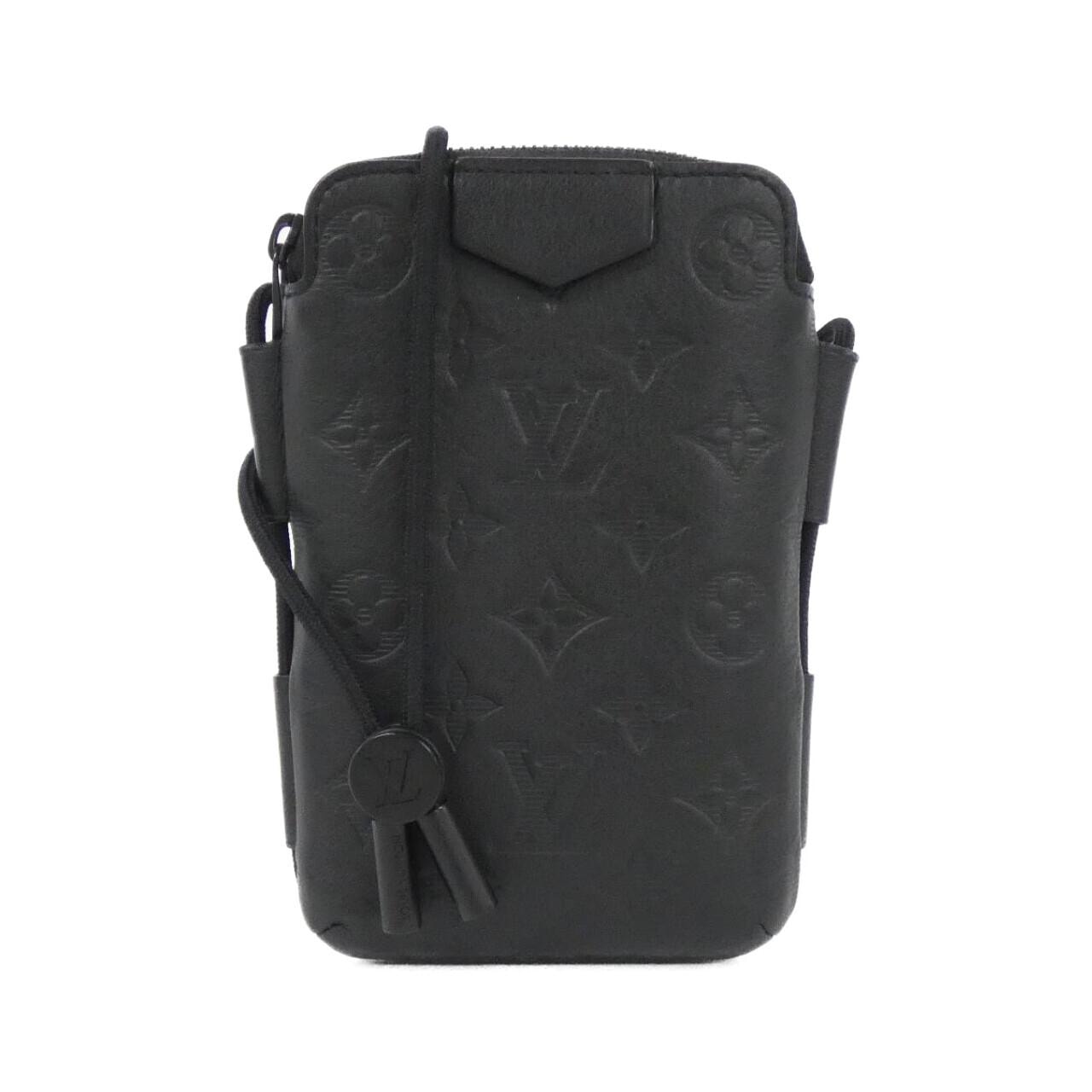 ルイヴィトン モノグラム シャドウ レースアップ ポーチ M12601 ショルダーバッグ