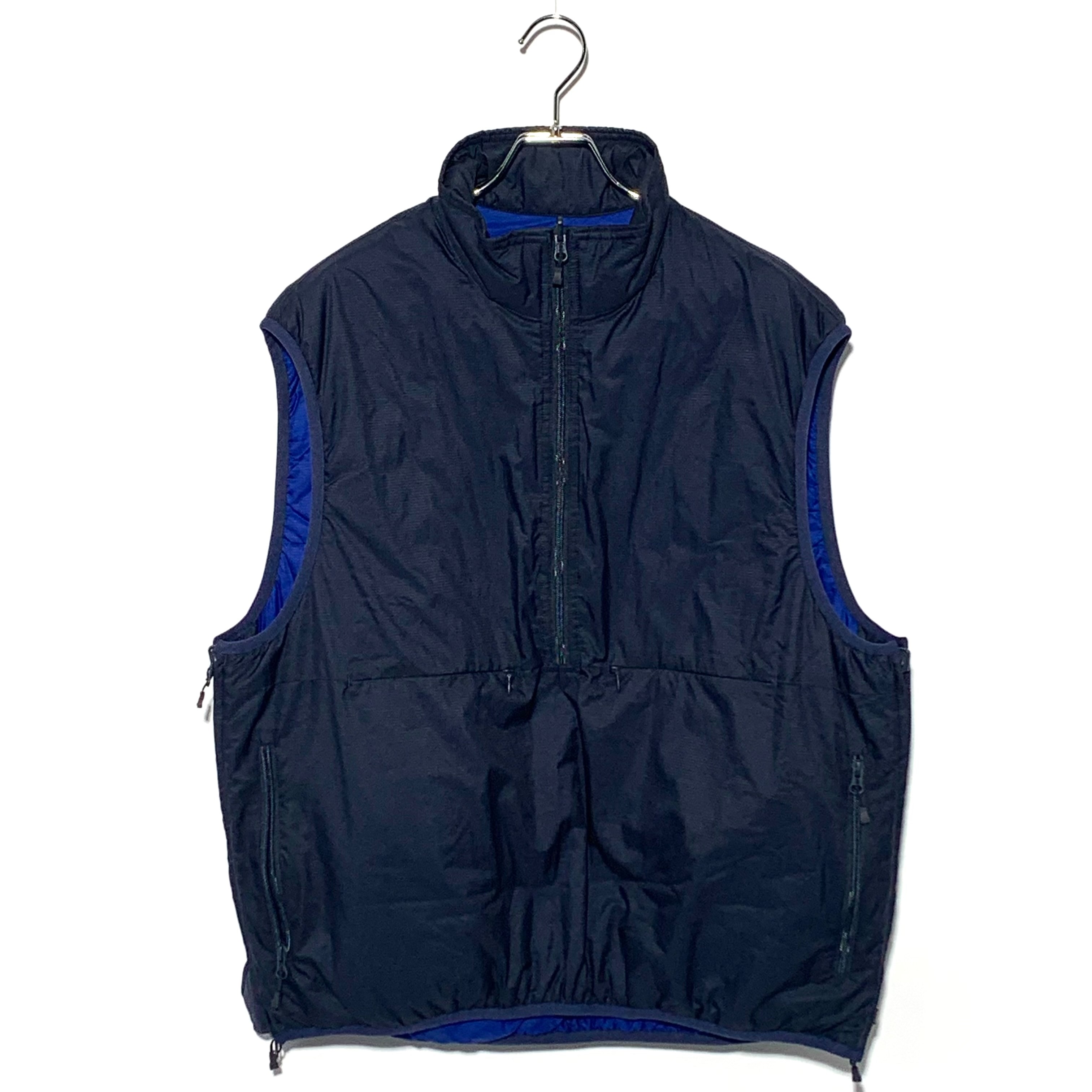 TECH REVERSIBLE PULLOVER PUFF VEST NAVY×BLUE