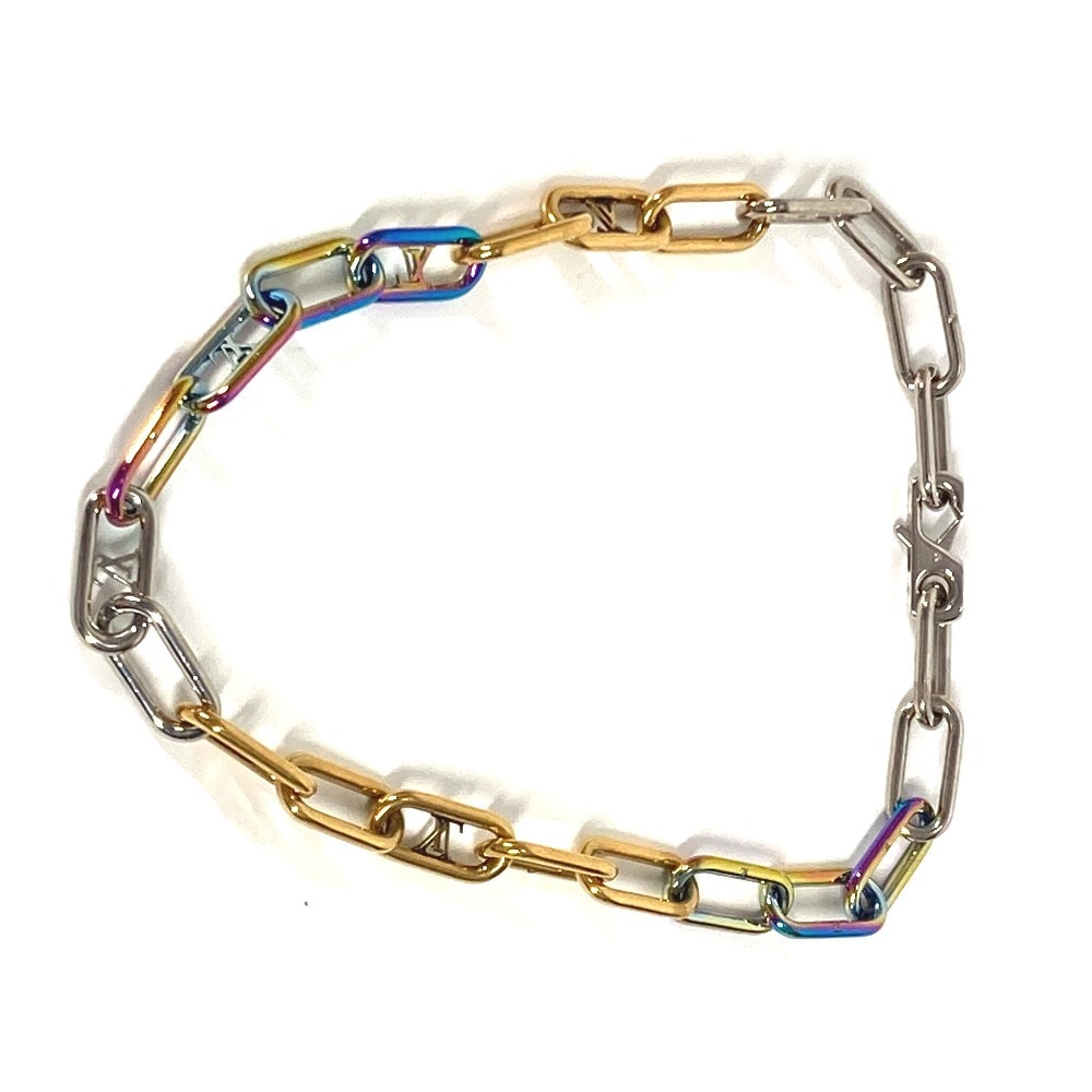 ルイヴィトン LOUIS VUITTON コリエ シグネチャー チェーン M80177 アクセサリー ネックレス メタル マルチカラー