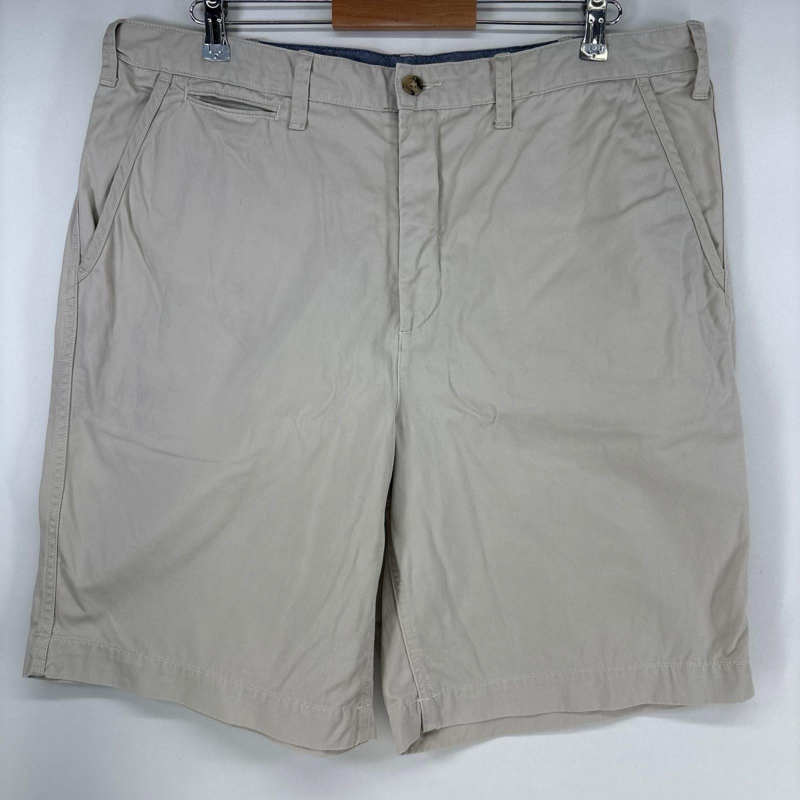 古着 ポロ・ラルフローレン POLO RALPH LAUREN ショートパンツ チノパン ワンポイントロゴ ハーフパンツ w38 グレー メンズ
