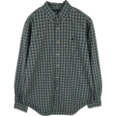古着 ラルフローレン Ralph Lauren CLASSIC FIT 長袖 ボタンダウンチェックシャツ メンズM相当/eaa676512