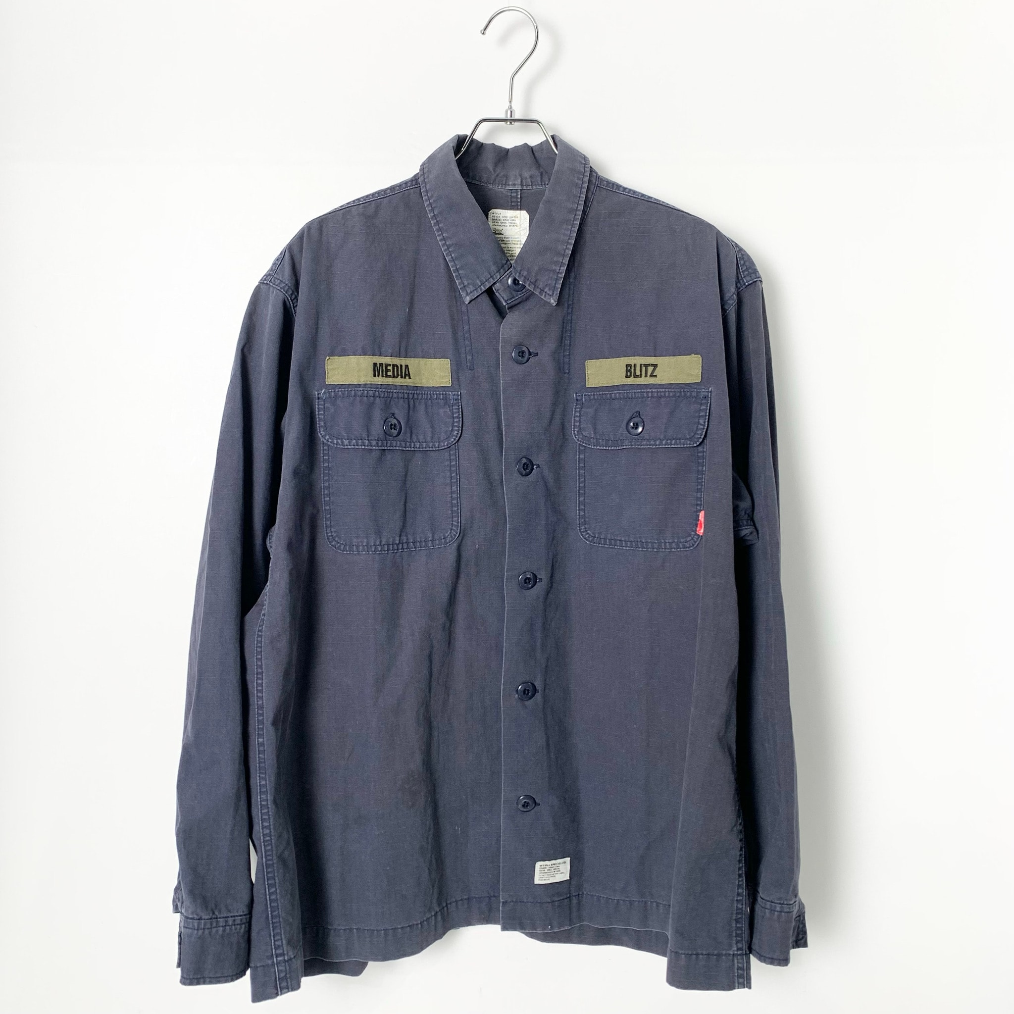 WTAPS Military Cotton Shirts "Blue"