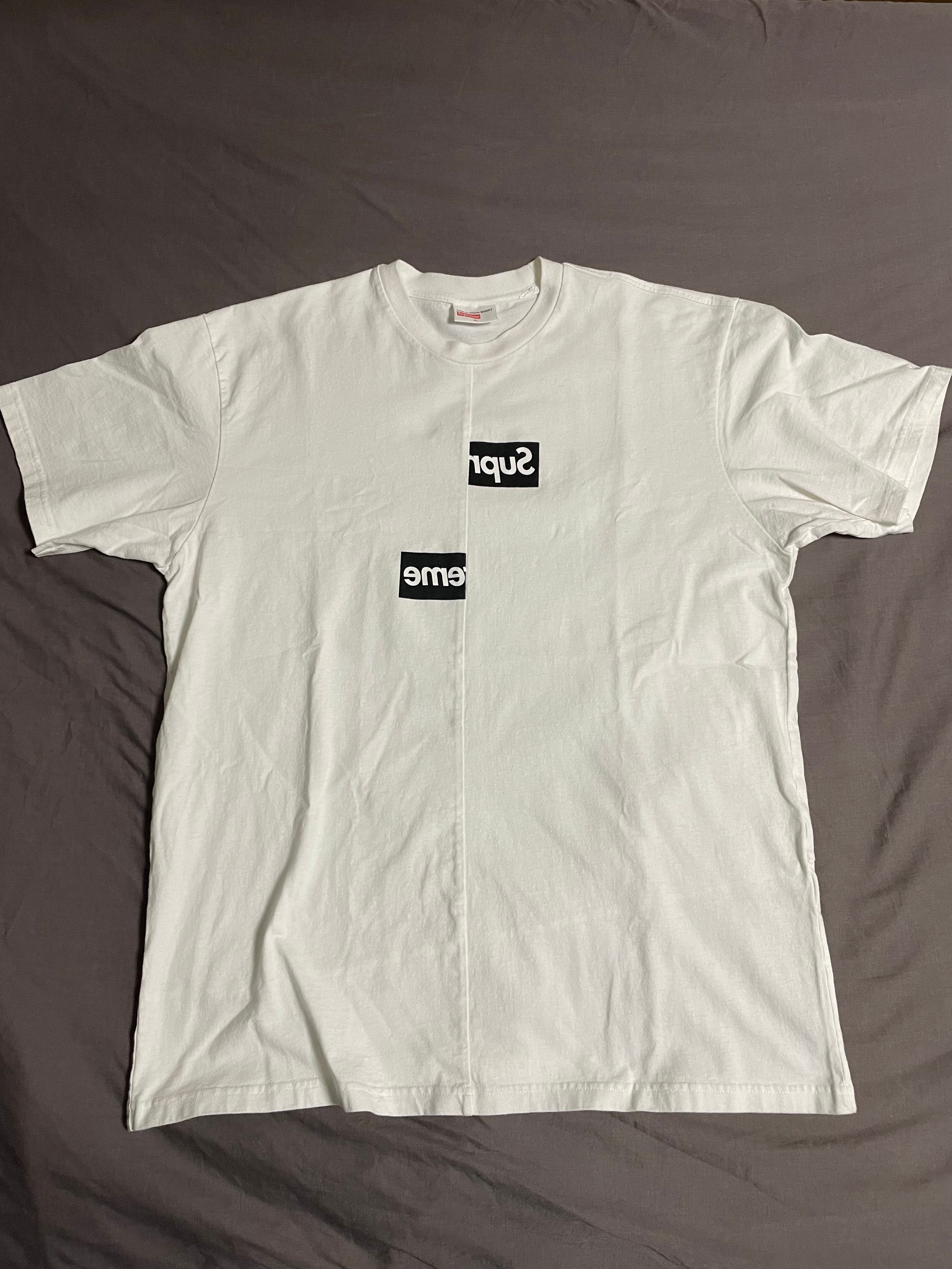 Supreme / Comme des Garçons SHIRT® Split Box Logo Tee "White"