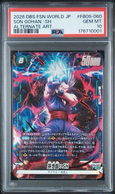 PSA10】孫悟飯：SH SR☆ [FB09-060](ブースターパック「デュアル