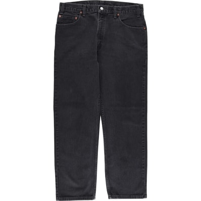古着 00年代 リーバイス Levi's 505 REGULAR FIT STRAIGHT LEG ブラックデニム テーパードデニムパンツ カナダ製 メンズw35相当/evb033605