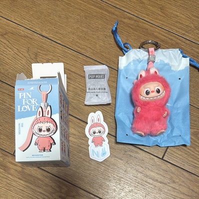 POP MART THE MONSTERS (LABUBU) Pin for Love Series-Vinyl Plush Pendant (N-Z) N