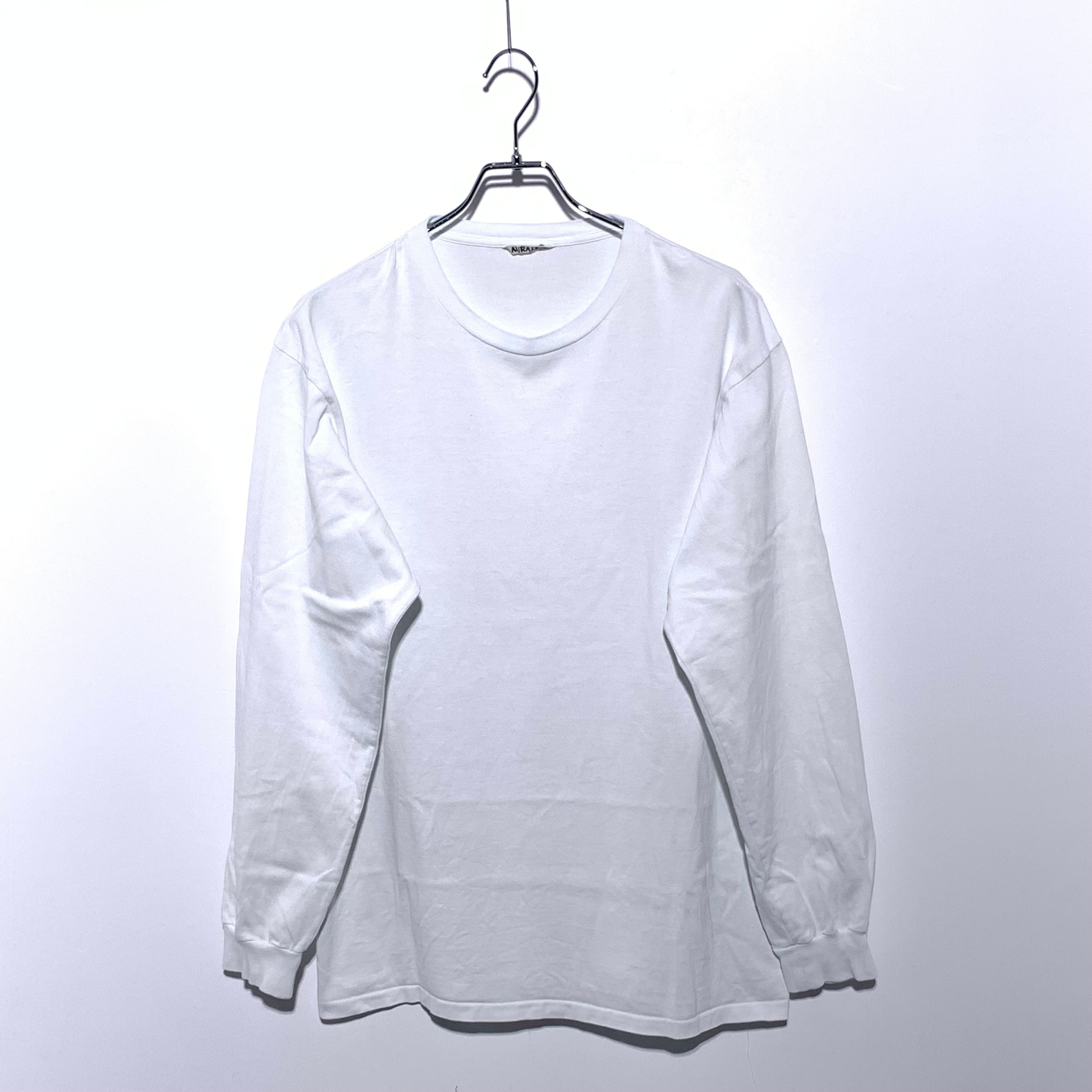AURALEE Luster Plaiting L/S Tee "White"