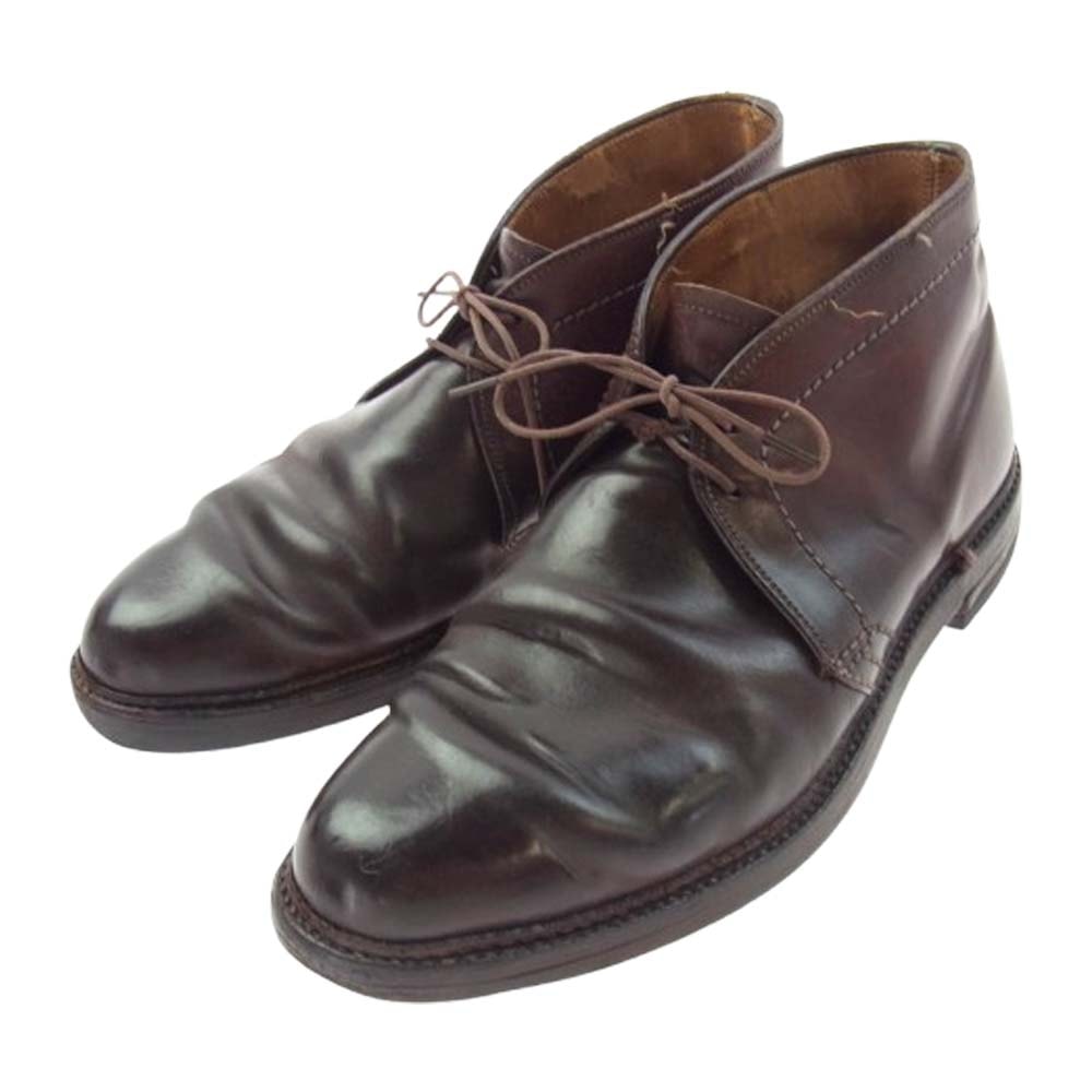 ALDEN オールデン ブーツ コードバン レザー チャッカブーツ ブラウン系 7【中古】