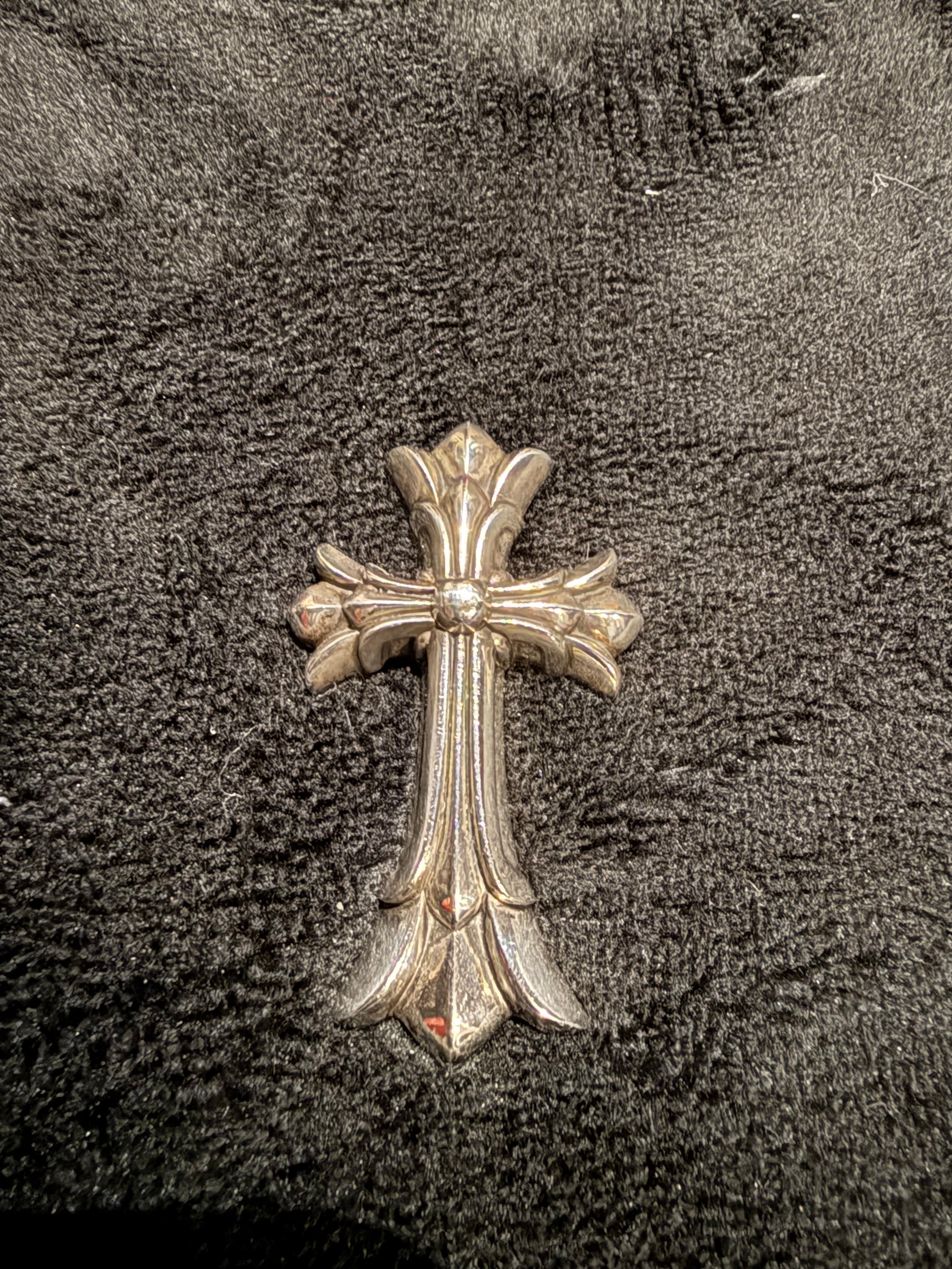 Chrome Hearts Large Double CH Cross Pendant Top "Silver"