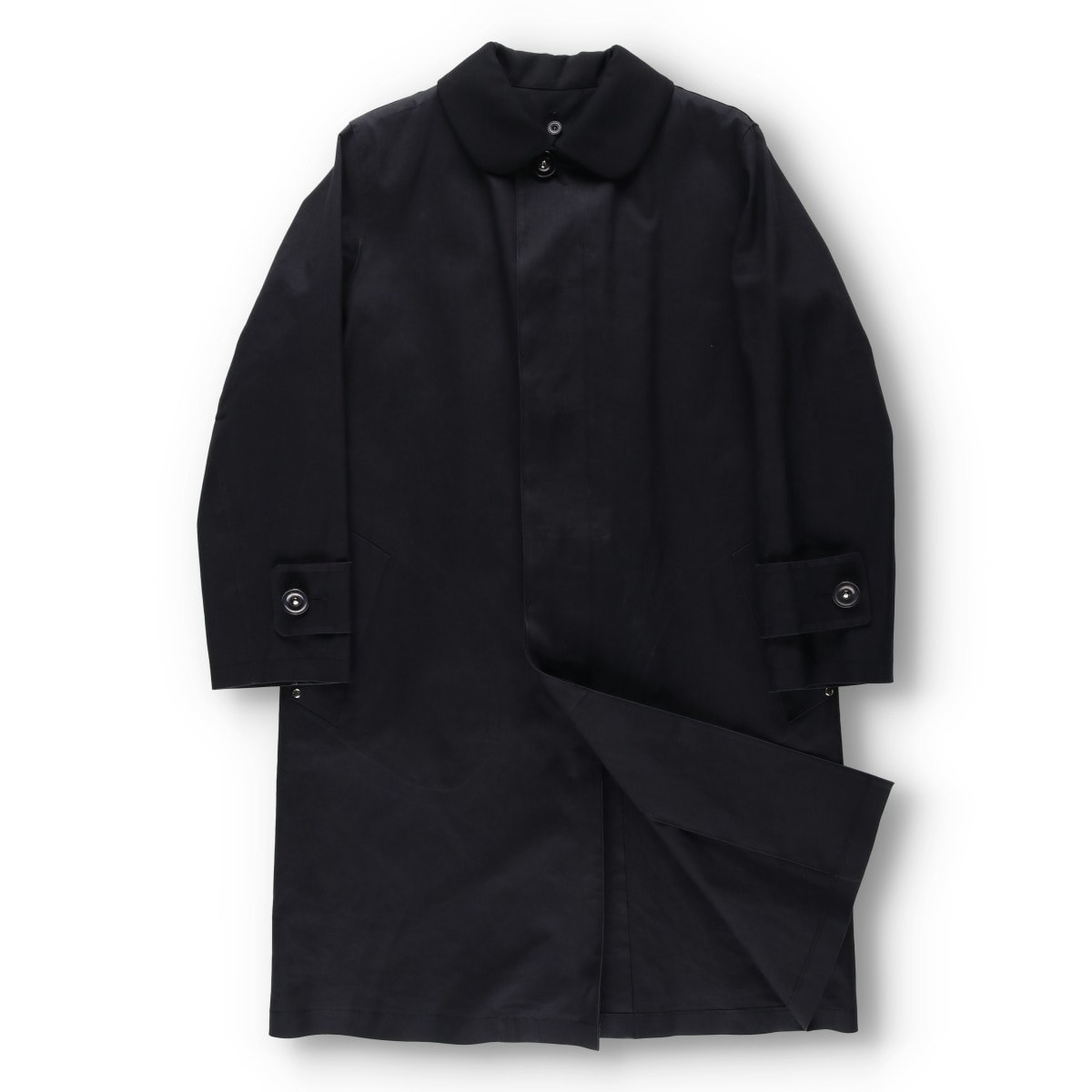 古着 ヨウジヤマモト yohji yamamoto Y's MACKINTOSH マッキントッシュ ダブルネーム ステンカラーコート バルマカーンコート メンズM相当/yaa000929