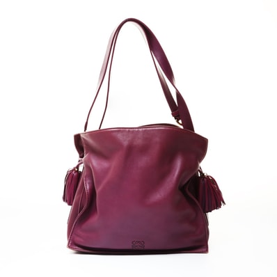 ロエベ LOEWE アナグラム フラメンコ タッセル ショルダーバッグ【中古】