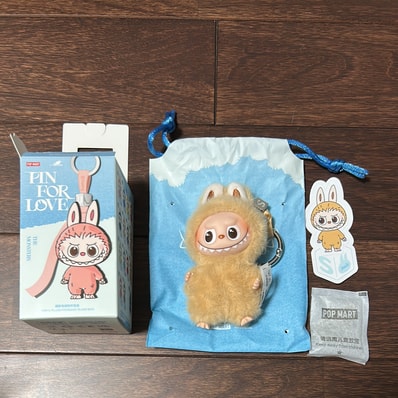 POP MART THE MONSTERS (LABUBU) Pin for Love Series-Vinyl Plush Pendant (N-Z) S