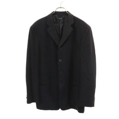 GIORGIO ARMANI ジョルジオアルマーニ 90s 00s イタリア製 オールド テーラードジャケット 52 ブラック