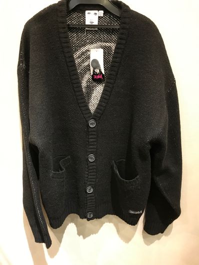 face knit cardigan