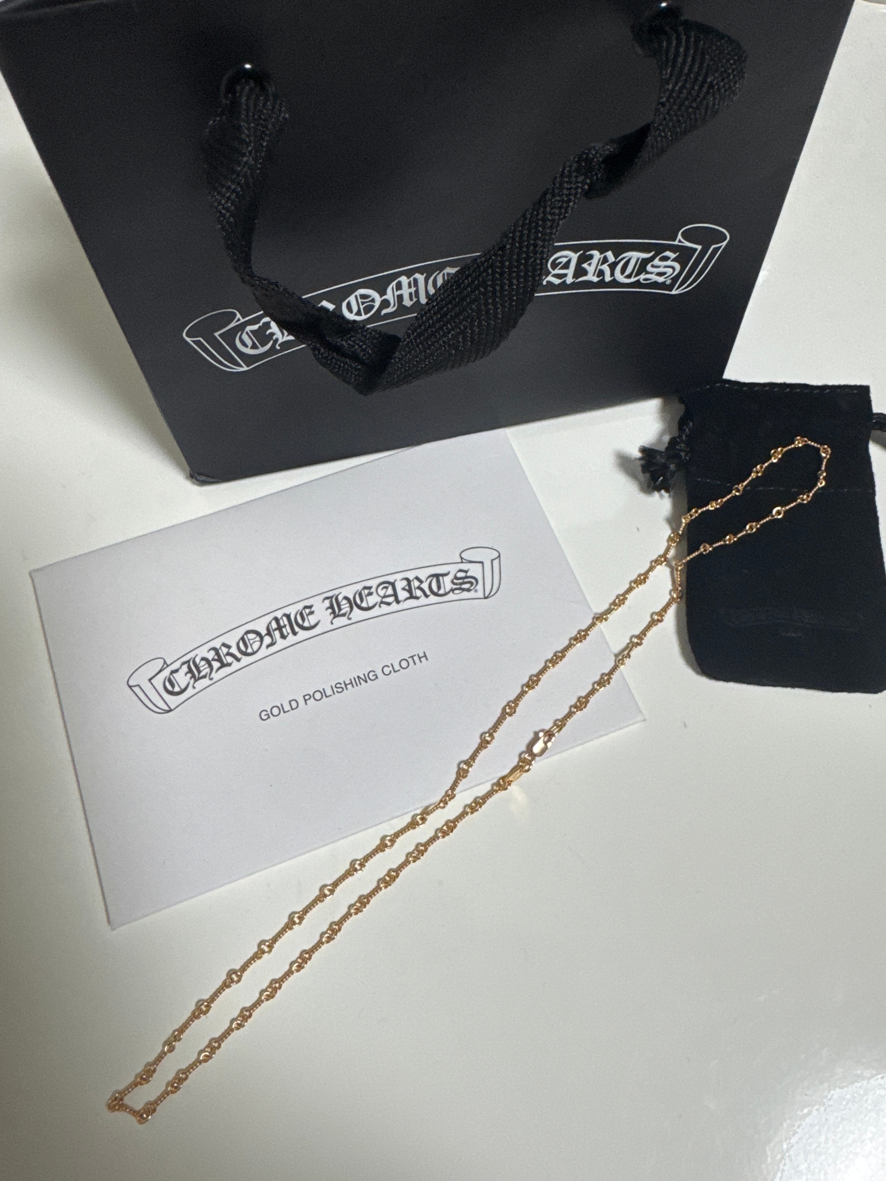 Chrome Hearts 22K Twist Chain Necklace "Yellow Gold"