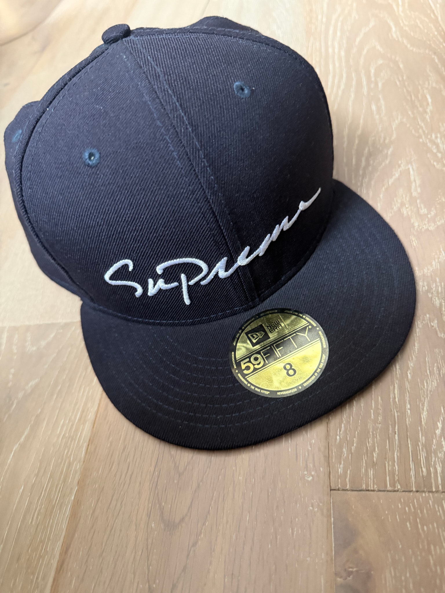 Supreme Classic Script New Era "Navy"