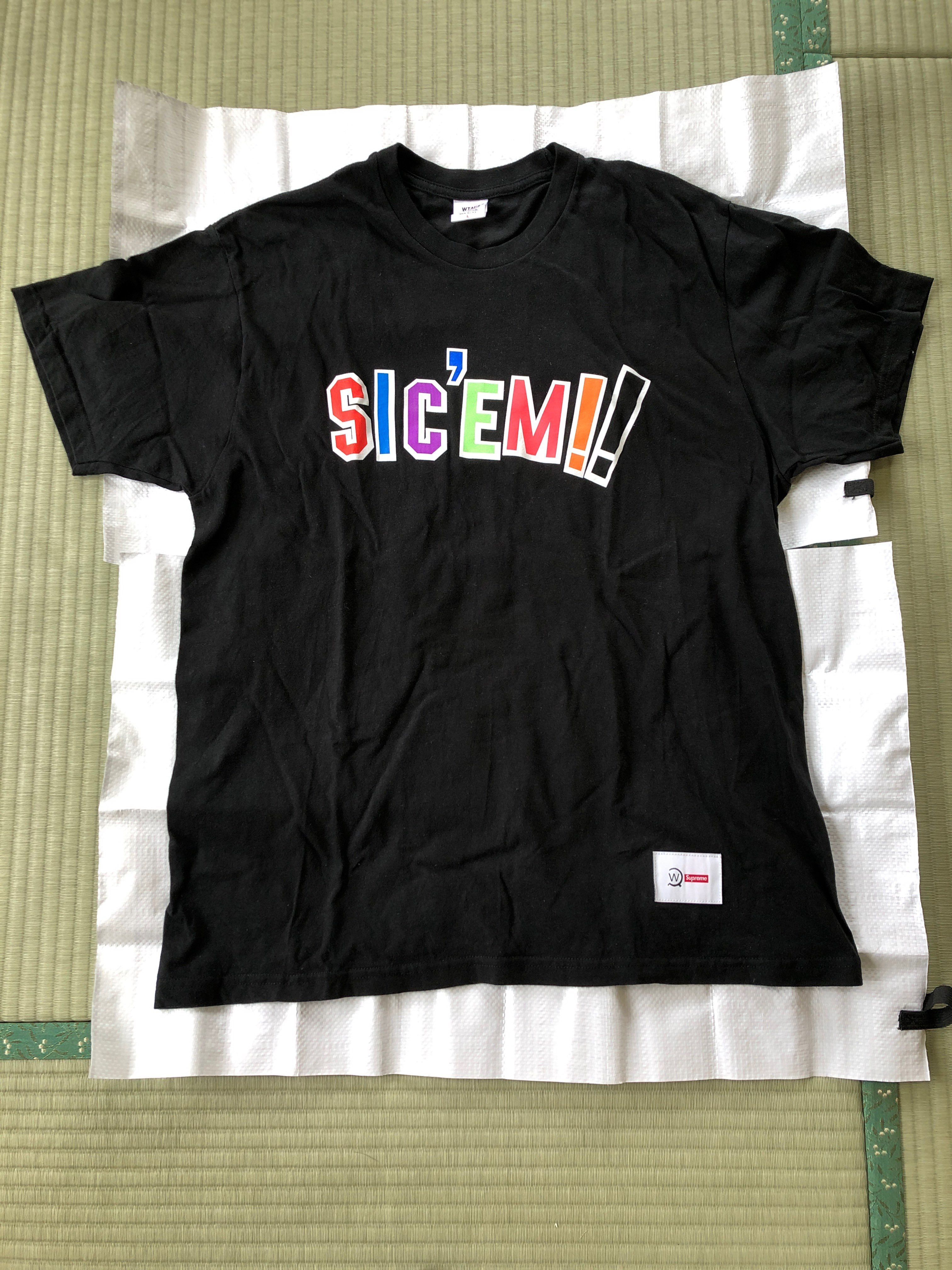Supreme / WTAPS Sic'em! Tee "Black"