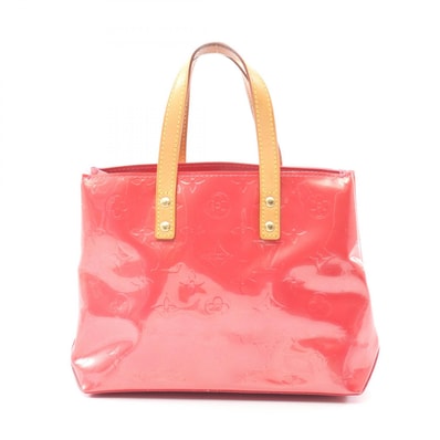 ルイ・ヴィトン LOUIS VUITTON リードPM モノグラムヴェルニ フランボワーズ ハンドバッグ バッグ レザー ピンク レディース ピンク系 M9132F 【中古】