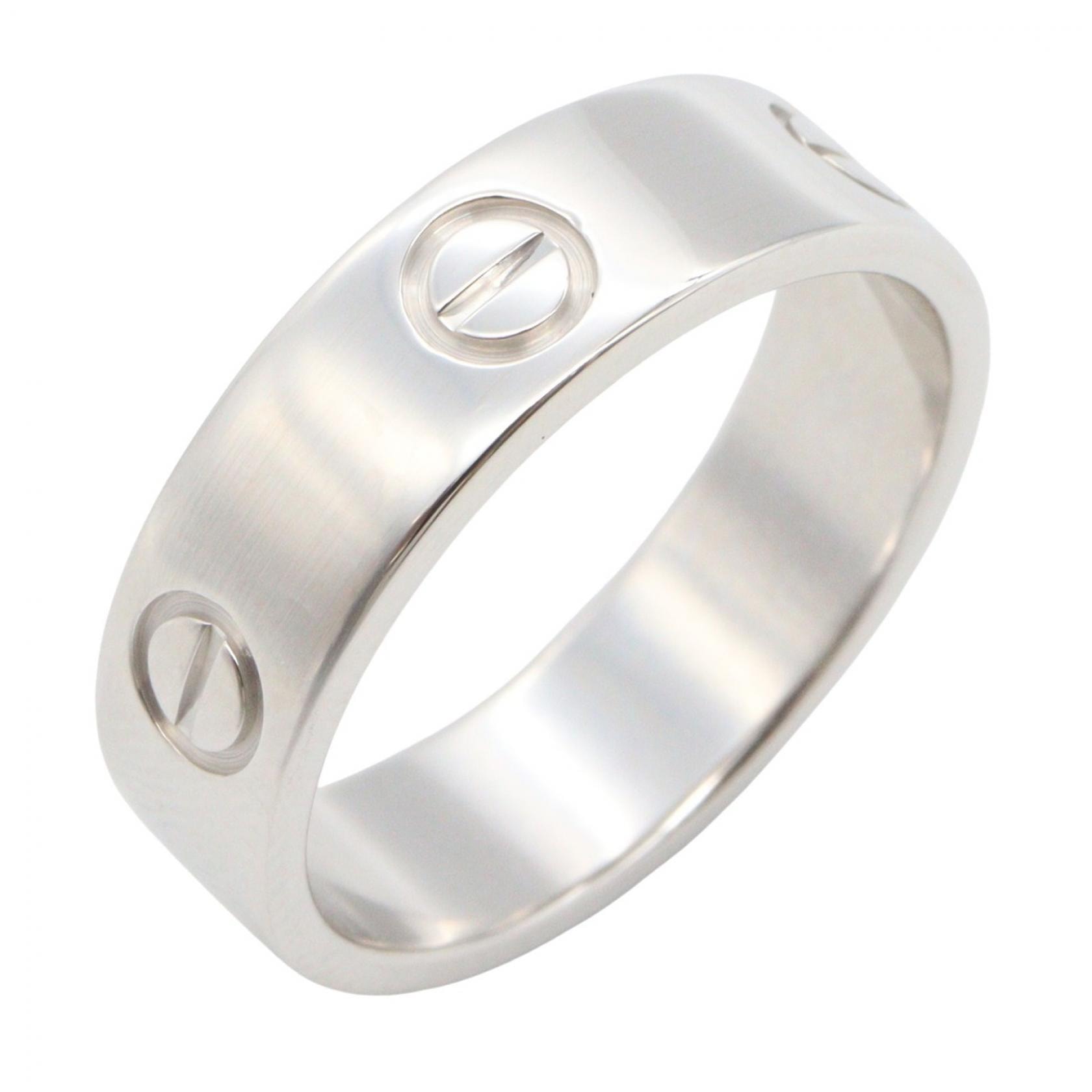 カルティエ CARTIER ラブリング リング・指輪 ジュエリー K18WG(ホワイトゴールド) メンズ レディース シルバー系 B4084700 【中古】