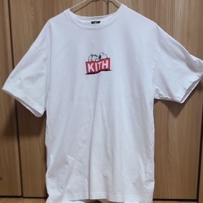 Kith x Peanuts Doghouse Classic Logo Tee "White"