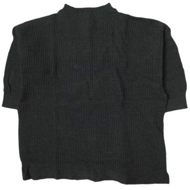 Geo Trowark x BEAMS BOY ジオトロワーク ビームスボーイ 別注 ガンジーニット 6分袖 ONE SIZE ブラック(スミクロ) セーター プルオーバー トップス g10818