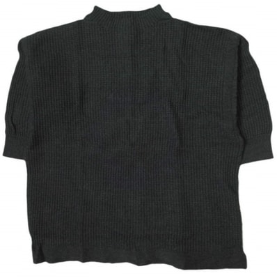 Geo Trowark x BEAMS BOY ジオトロワーク ビームスボーイ 別注 ガンジーニット 6分袖 ONE SIZE ブラック(スミクロ) セーター プルオーバー トップス g10818