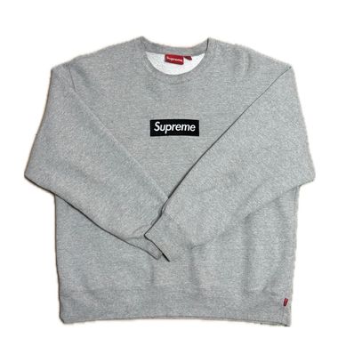 Supreme Box Logo Crewneck "Heather Grey" (22FW)