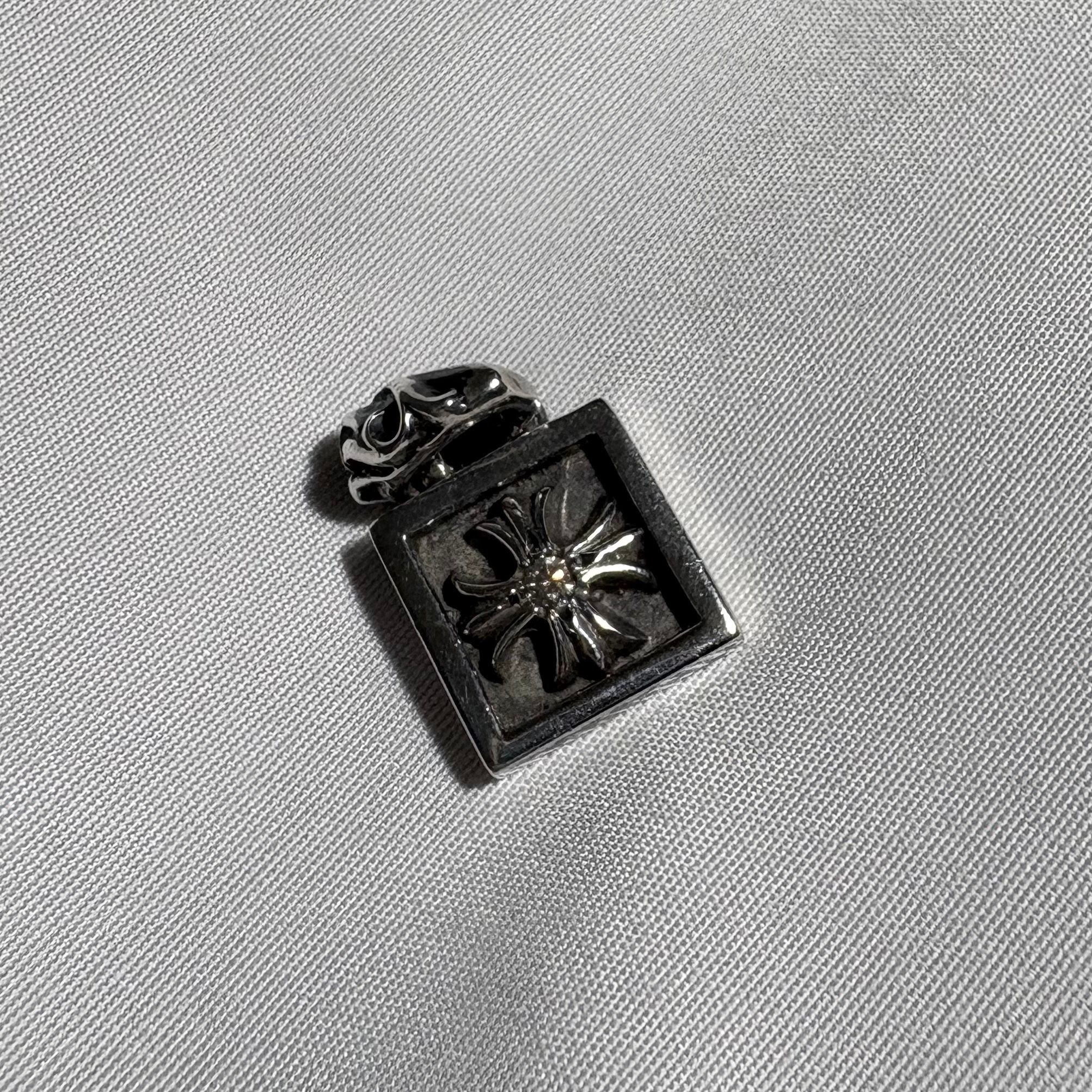 Chrome Hearts Framed CH Plus Charm 1 Diamond "Silver"