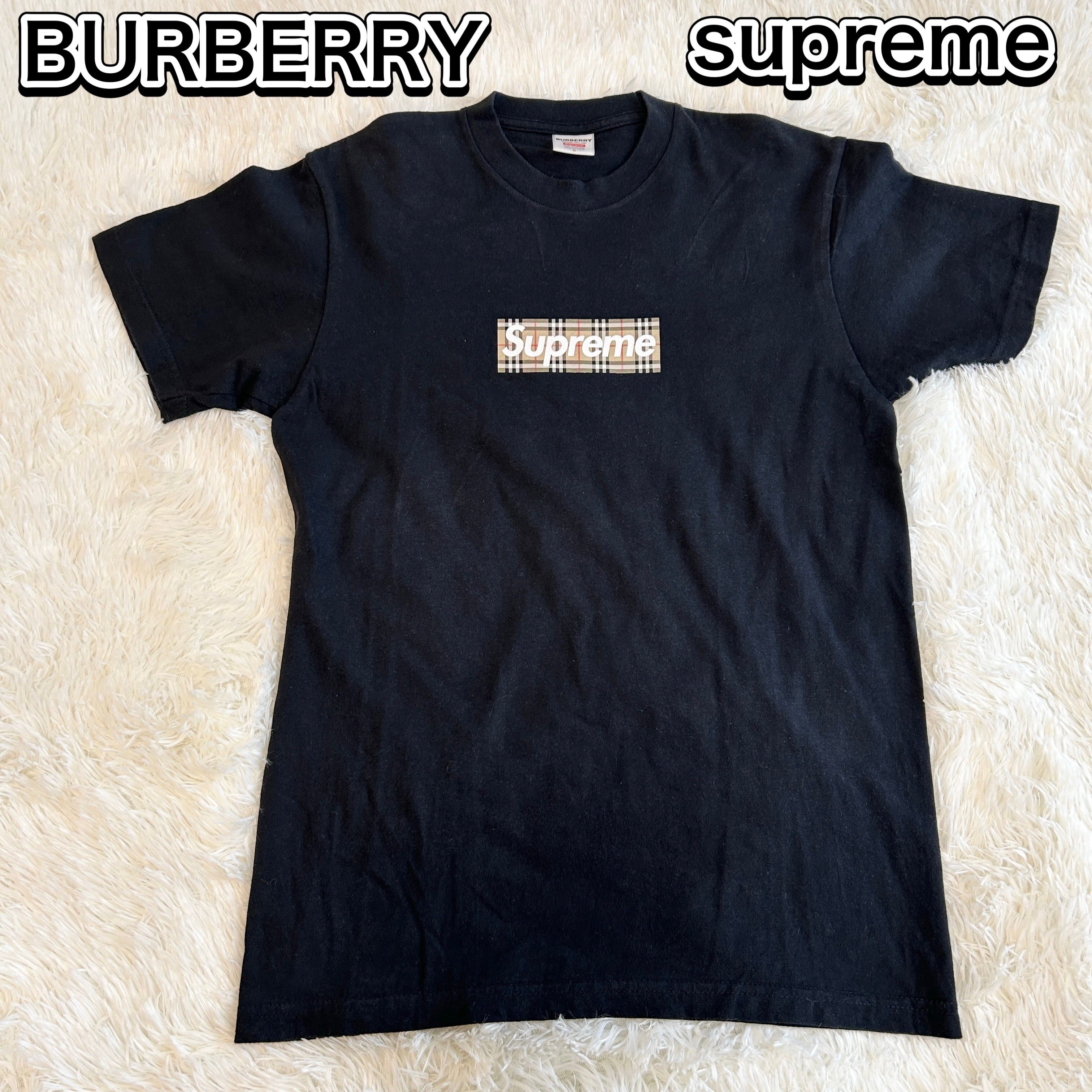 Supreme / Burberry Box Logo Tee "Black"