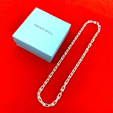 TIFFANY&Co. ティファニー ハードウェア スモールリンク ネックレス シルバー925 ネックレス シルバー
805-1