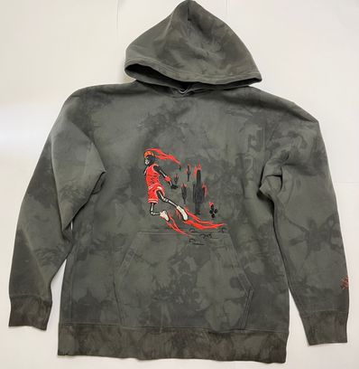 Air Jordan x Travis Washed Suede Hoodie "Grey"