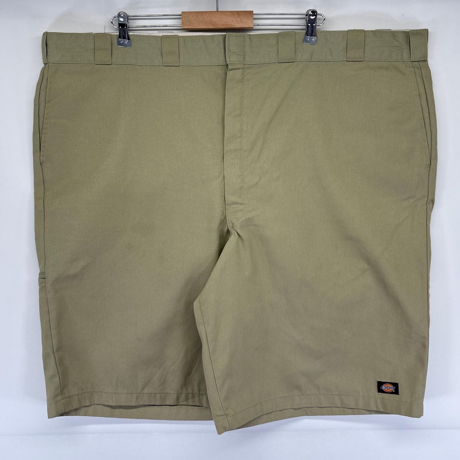 古着 ディッキーズ Dickies ショートパンツ ワーク サイドポケット ハーフ 短パン ワンポイントロゴ w52 ベージュ メンズ