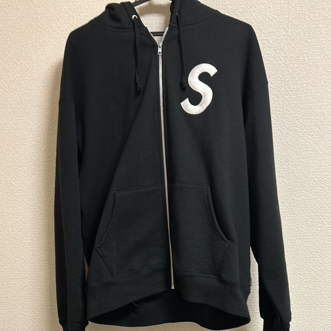 Supreme S Logo Zip Up Hooded Sweatshirt "Black" (FW24)
