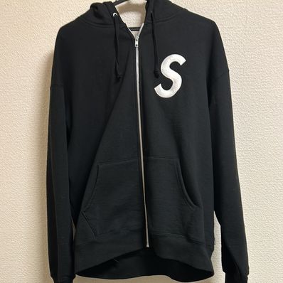 Supreme S Logo Zip Up Hooded Sweatshirt "Black" (FW24)